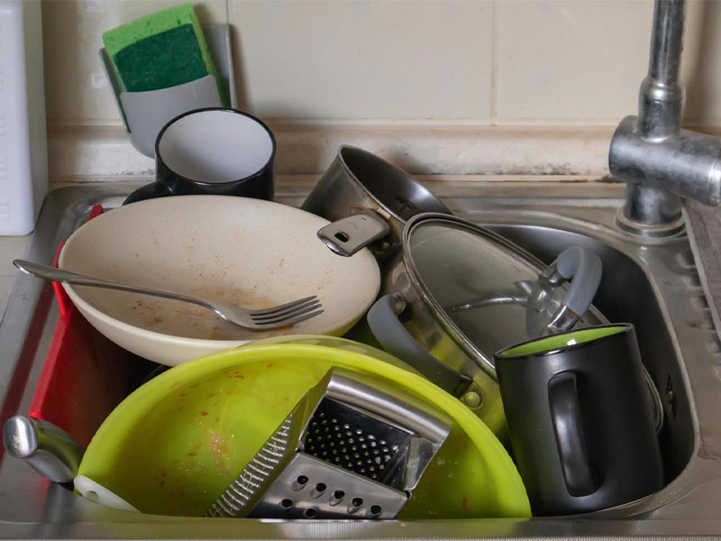 سینک ظرفشویی، رتبه دوم کثیف ترین وسیله آشپزخانه