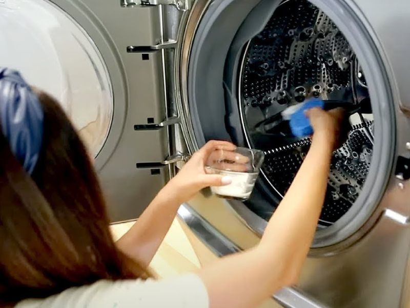 ضدعفونی کردن دیگ ماشین لباسشویی
