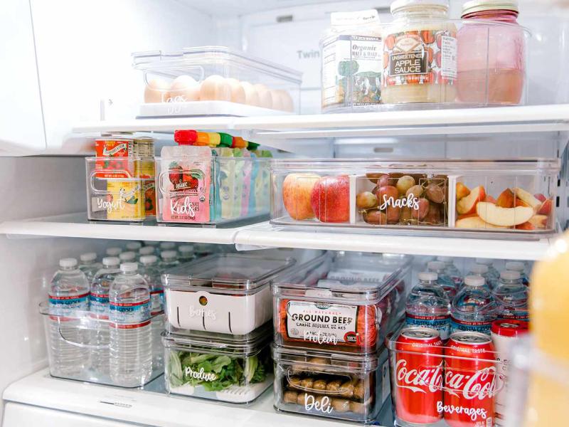 برای مرتب کردن یخچال، قفسه‌ ها را سازماندهی کنید