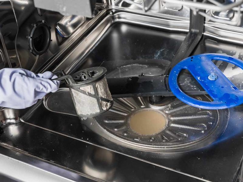 روش تمیز کردن سیستم تخلیه ماشین ظرفشویی